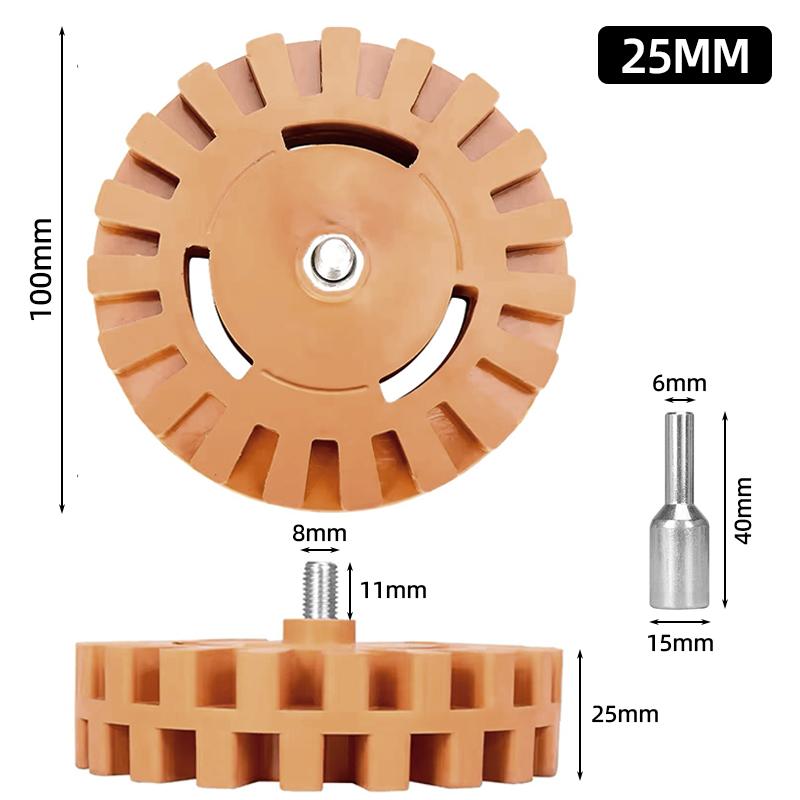 

Колесо для снятия наклеек с автомобиля 3,5/4 дюйма, колесо для снятия наклеек, средство для снятия полосок краски, быстрый инструмент для очистки