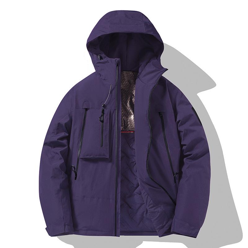 Unisex Windproof & Waterproof Cotton Jacket for Mountain, Autumn/Spring Style, Loose Fit