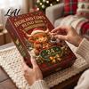 Saisonale Festliche Dekorationsartikel Hochlandrind Adventskalender 2026 Countdown bis Weihnachten mit 24 Acryl 2D Rinderliebhaber Geschenk Miniaturfigur Bauernhof
