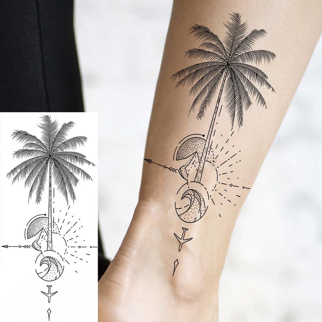 1 Blatt Totenkopf Schmetterling Rose Temporäre Tattoos Für Frauen Männer Hände Fuß Nacken,Temp Fake Tattoo Aufkleber Langanhaltend Wasserdicht