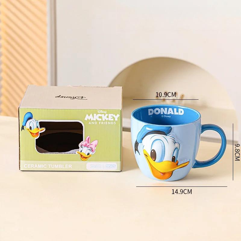 Disney Mickey Mouse 3D Mug Creative Ceramic Coffee Cup with Handle Good-looking Couple Cup Gift Home Office Cup