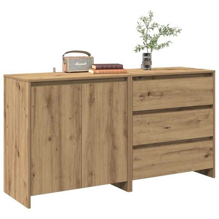 VidaXL Buffet 2 Pcs Artisan Oak Engineered Wood 3329178