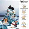 1pc Penguin Winter Blanket, Lightweight Flannel Blanket for Sofa, Bed, Travel, Camping, Living Room, Office,006