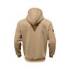 Mens Loose Heavyweight Fleece Zip Up Hooded Casual Workwear Long Sleeve Cardigan Sweatshirt