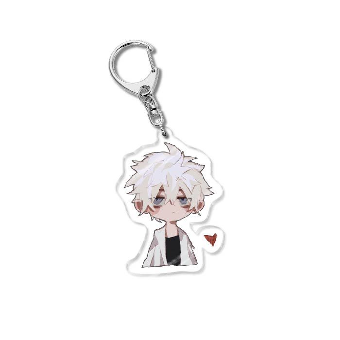 6CM Anime Keychain Women Link Click Key for Men Charles Key Ring Bag Acrylic Car Keyring Cute Acrylic Pendant Key Cosplay Gift