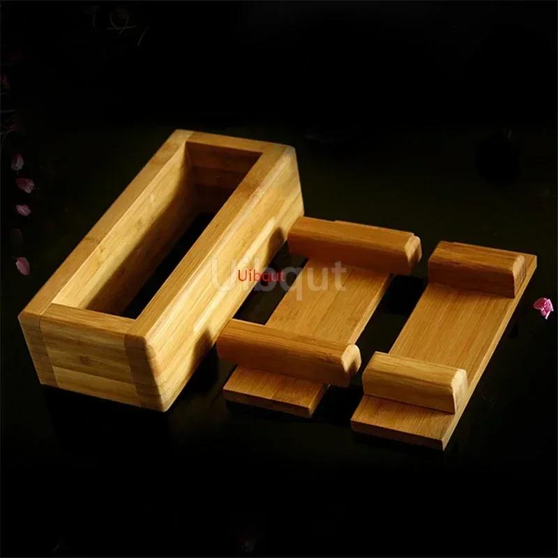 Wooden White Sushi Mould Special Flat Wooden Roller Shutter Sushi Tools Bamboo Rice Pressing Mould Mat Bento Sushi Maker