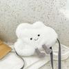 Cute Cloud Shoulder Bag Creative Kawaii Cartoon Plush Bags Fashion Cloud Crossbody Messenger Phone Lolita Women Purses Kid Gift