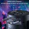 Mini Wireless Bluetooth-compatible Speaker with Colorful LED Light Support USB Disk TF Card Waterproof Portable Loudspeaker Box