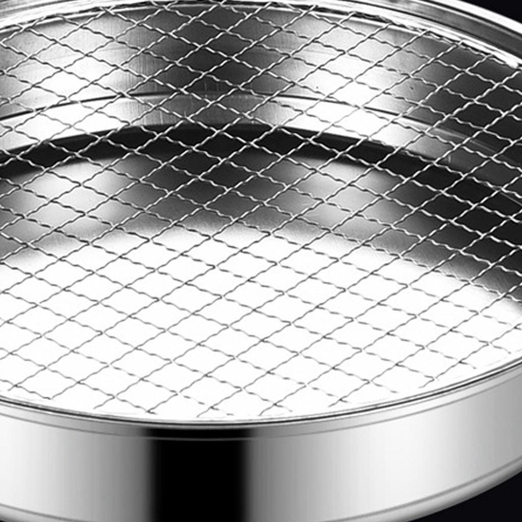 Disposable BBQ Grill Fast Ignition Smokeless Prevent Scalding Shell Portable Outdoor Charcoal Grill for Picnic 28cm