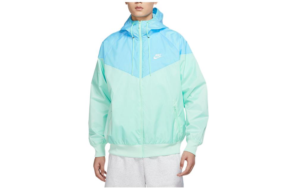 Nike Men Windrunner Full-Zip Drawstring Hoodie Blue DA0002-379