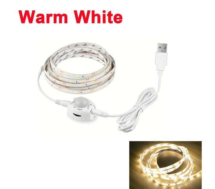 USB Motion Sensor LED Light Strip for Beds & Wardrobes