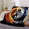 1pc Mythical Lion and Dragon Blanket Soft & Cozy, Living Room, Travel, Camping, Car Blankets