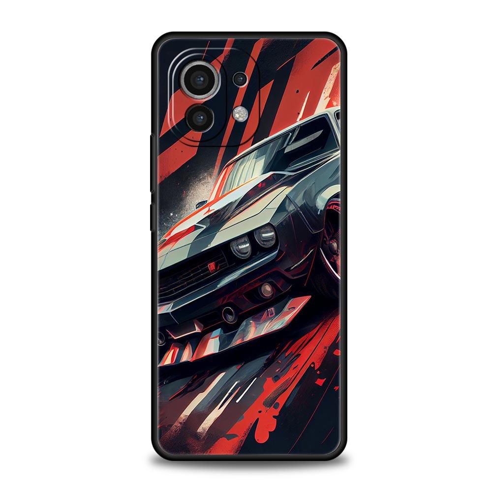 Sports Car Drift Phone Case Cover for Xiaomi Mi 17 Pro Max 15 14 13 12 11 Ultra 15T 14T 13T 12T 11T Pro Lite Soft TPU Shell Bags