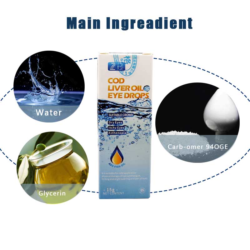 Augentropfen Lebertran Augentropfen Schutzsalbe gegen Augenermüdung Trocken Verbesserung der Sehkraft Augenschönheitspflege Entspannungsmassage Augenpflege