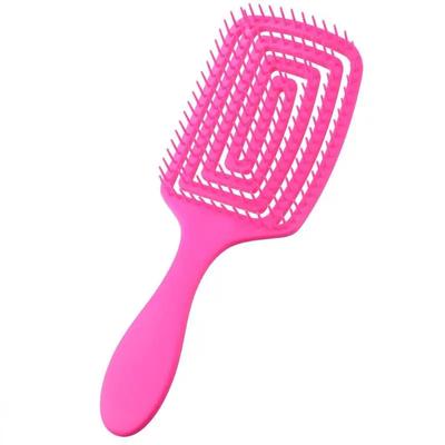 Durable Hair Brush Scalp Massage Comb Hollow Women Salon Rubber Anti-skid Handle Hairdressing Styling Hairbrush Massage Products