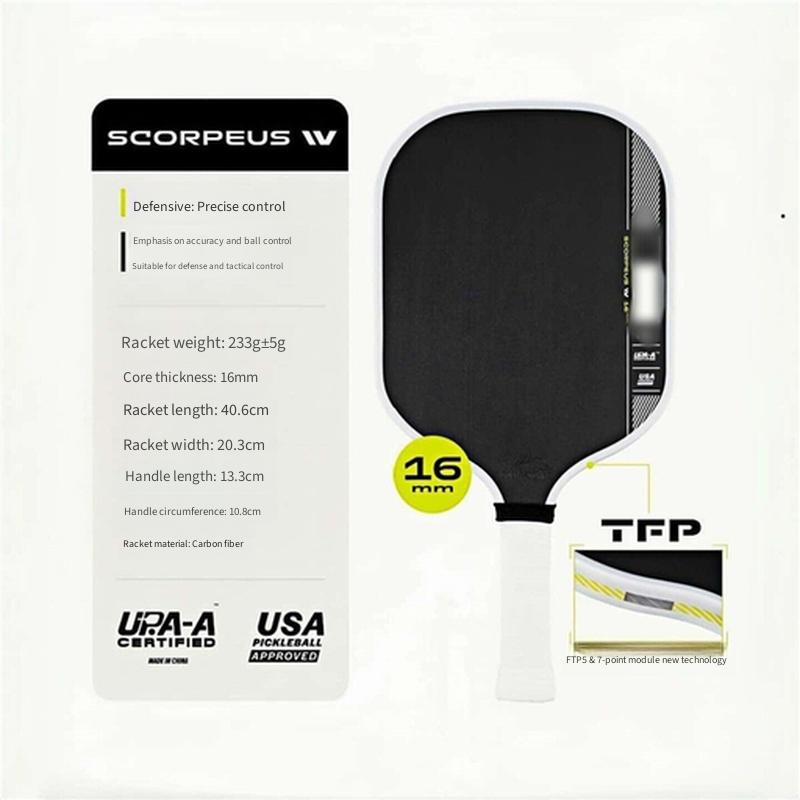 4th Gen Core Thermoformed T700 Carbon Fiber Pickleball Paddle Tournament Grade Professional Sports Racket
