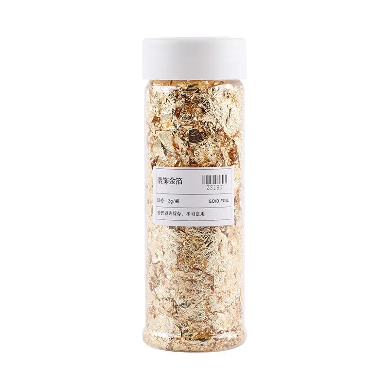 2g pack Scented Candles Decoration Broken Gold Foil Paper Handmade DIY Semi Transparent Modeling Wax Homemade Creative  Material