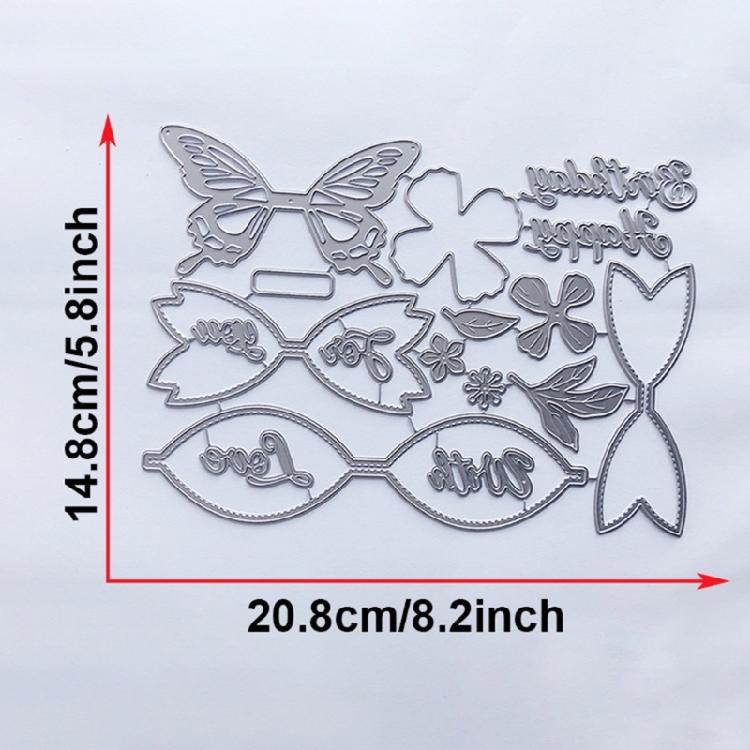 Schmetterlings-Box Stanzformen Scrapbooking Stanzschablonen Kohlenstoffstahl Stanzformen für Scrapbooking Album Kartenherstellung