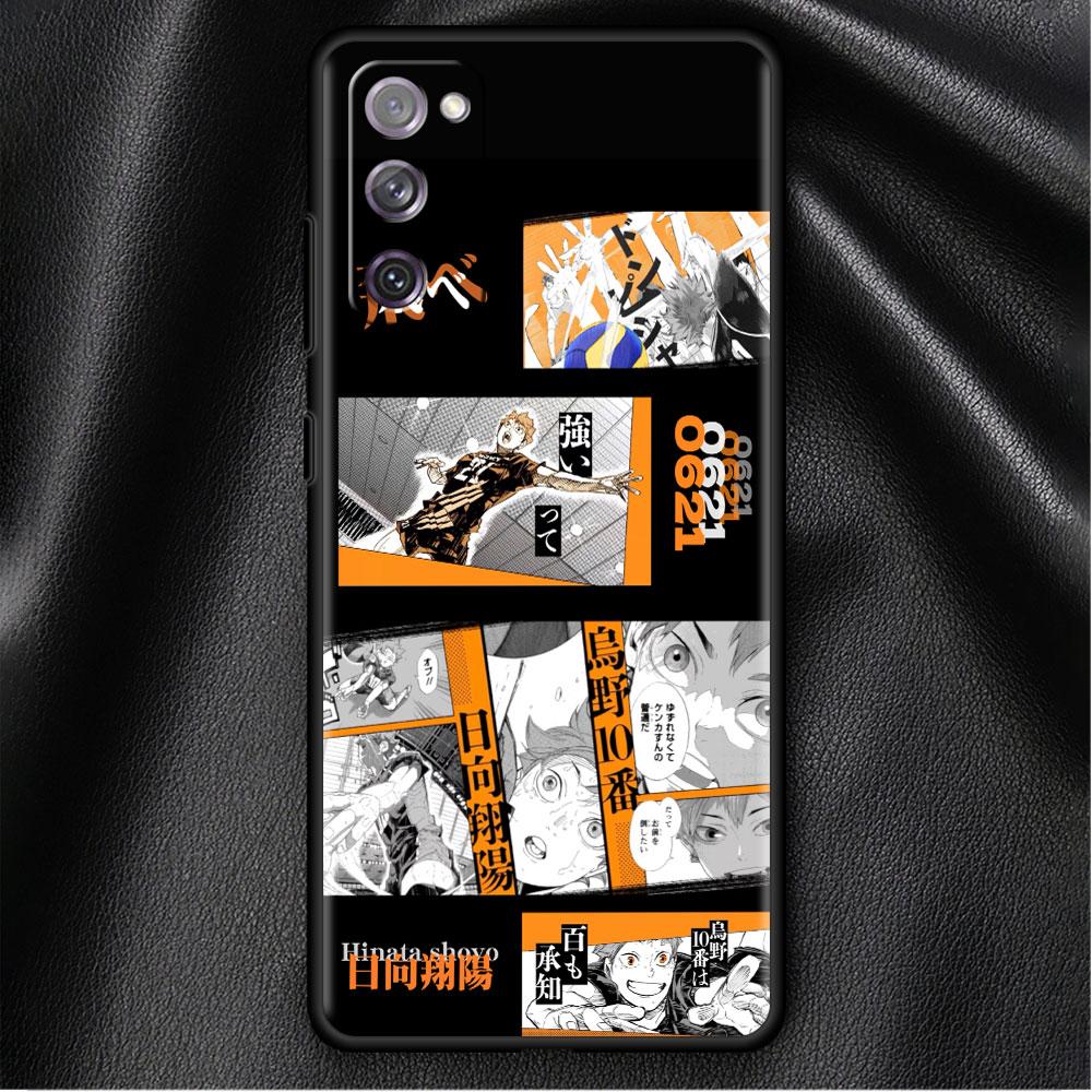 

Чехол для Samsung Galaxy S20 FE S22 Ultra S21 Plus, роскошный мягкий чехол для телефона S10 S9 S8 S10e S7, силиконовый чехол Haikyu!! Аниме оболочка Samsung S7