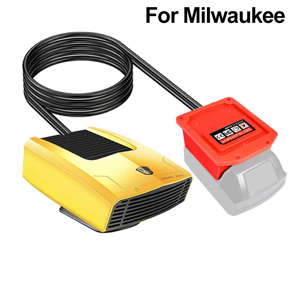 

DC 12/24V Car Heater Electric Cooling Heating Fan Red/Black Winter Windshield Defogging Defroster For Makita Ect C