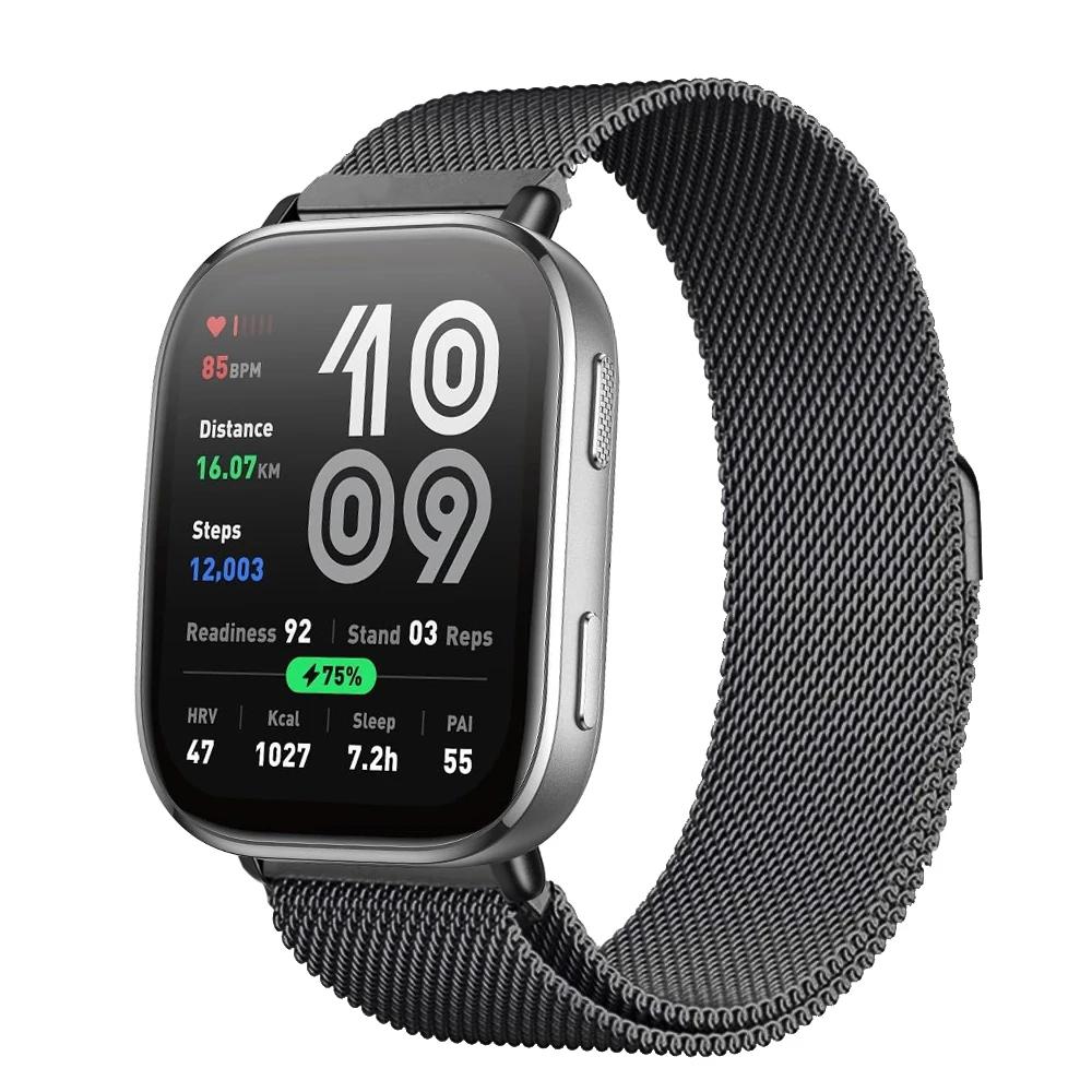 Magnetisches Armband für Für Amazfit Bip 6 Armband 22mm Band Metall Mesh Smartwatch Armband Correa Für Amazfit Bip6 Uhrenarmbänder