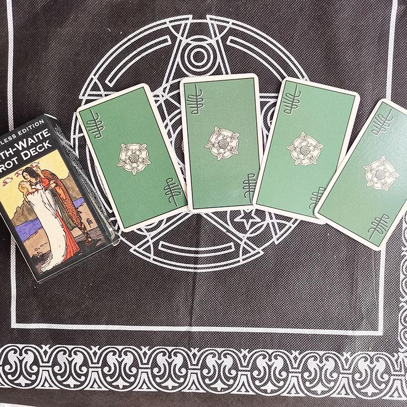 Gold Art Smith Beliebter Spirit Eye Waite Tarotkarten 10.3*6 ohne Rand