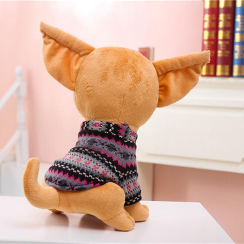 1pc 32cm Cute Stuffed Dog Plush Toy Kawaii Chihuahua Puppy Kids Toy Simulation Animal Doll Creative 