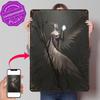Angel Holds the Holy Grail D Printed Texture Poster Personalized Wall Art Retro Metal Tin Signs for Bedroom Accessories House