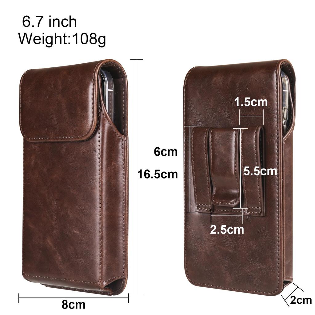 Pouzdro na telefon s klipem na opasek z hovězí kůže Pánské pouzdro do pasu pro iPhone 16 15 Pro Samsung Galaxy S24 S23 S22 Plus Xiaomi Redmi Note 13 12 Oppo pouzdro na pouzdro