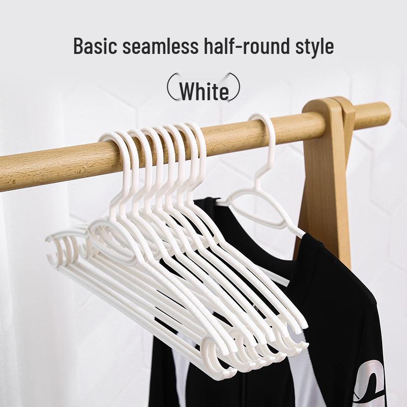 Non-Slip Wide Shoulder Plastic Clothes Hanger - Traceless, No Deformation, Ideal for Coat Drying