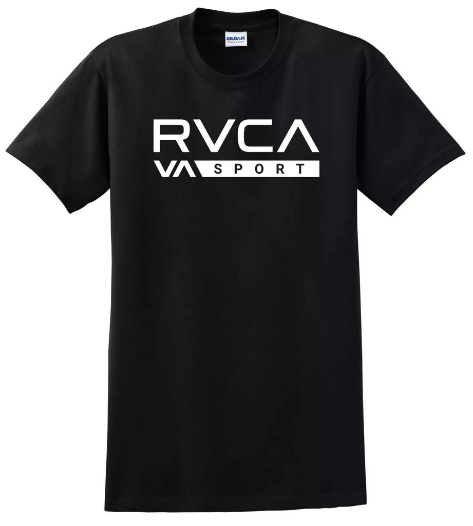 American Retro New Shirt RVCA Logo Tshirt Mens Tshirt Summer New Retro Fashion Mens and Womens Tops