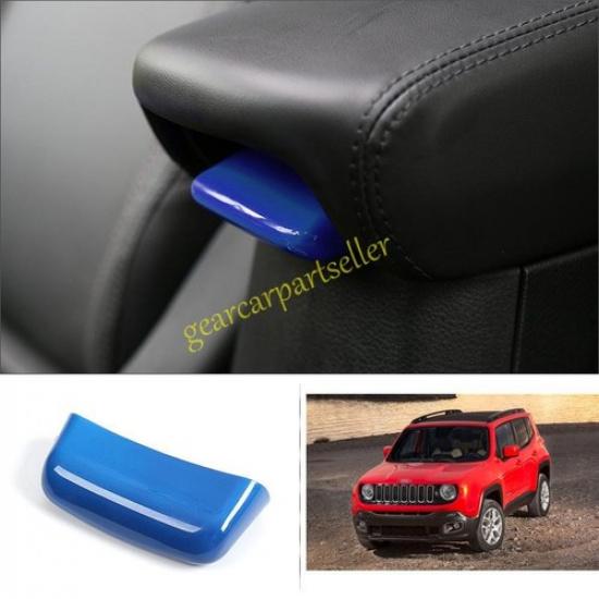 For Jeep Renegade 15-2023 Glossy Blue Center Console Armrest Box Switch Cover
