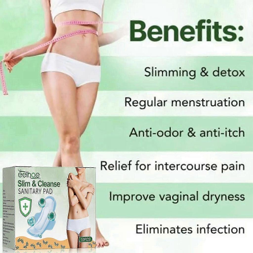 Slim  Comfortable Menstrual Pads  Breathable, LeakProof, 10pcs for School Girls