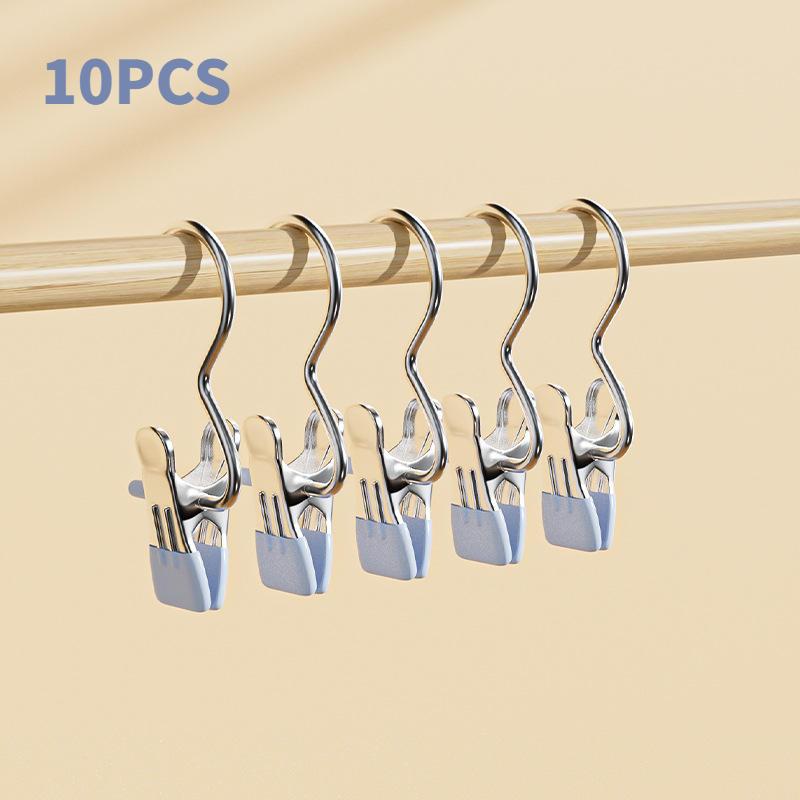 10 Stück Edelstahl Wäscheklammern Wäscheklammern Tragbare Hänge-Wäscheklammer Für Zuhause Wäschebekleidungsgeschäft Klammern Werkzeug