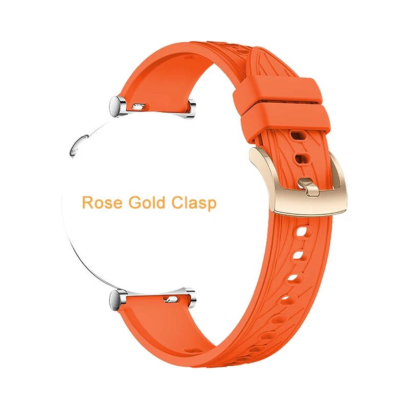 Cinturino in Silicone da 18 mm per Huawei Watch 5 42mm Cinturino di Ricambio Sportivo per Huawei Watch GT5 41mm GT5pro 42mm Braccialetto Cinturino