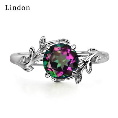 Lindon Classic Copper Alloy Zircon Ring Ladies Jewelry Wedding Promise Party Gift