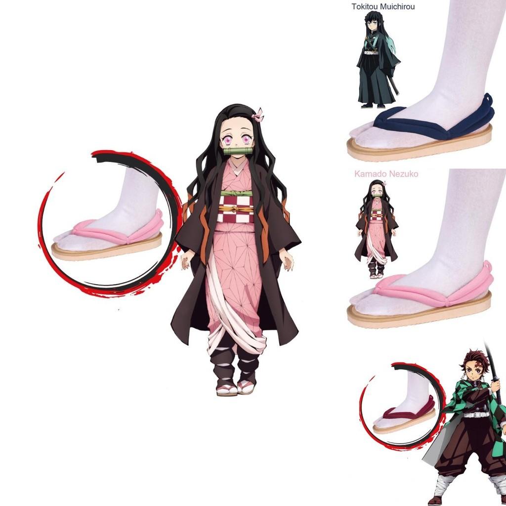 Infradito Kamado Tanjiron di Demon Slayer per Cosplay e Moda Stile Giapponese