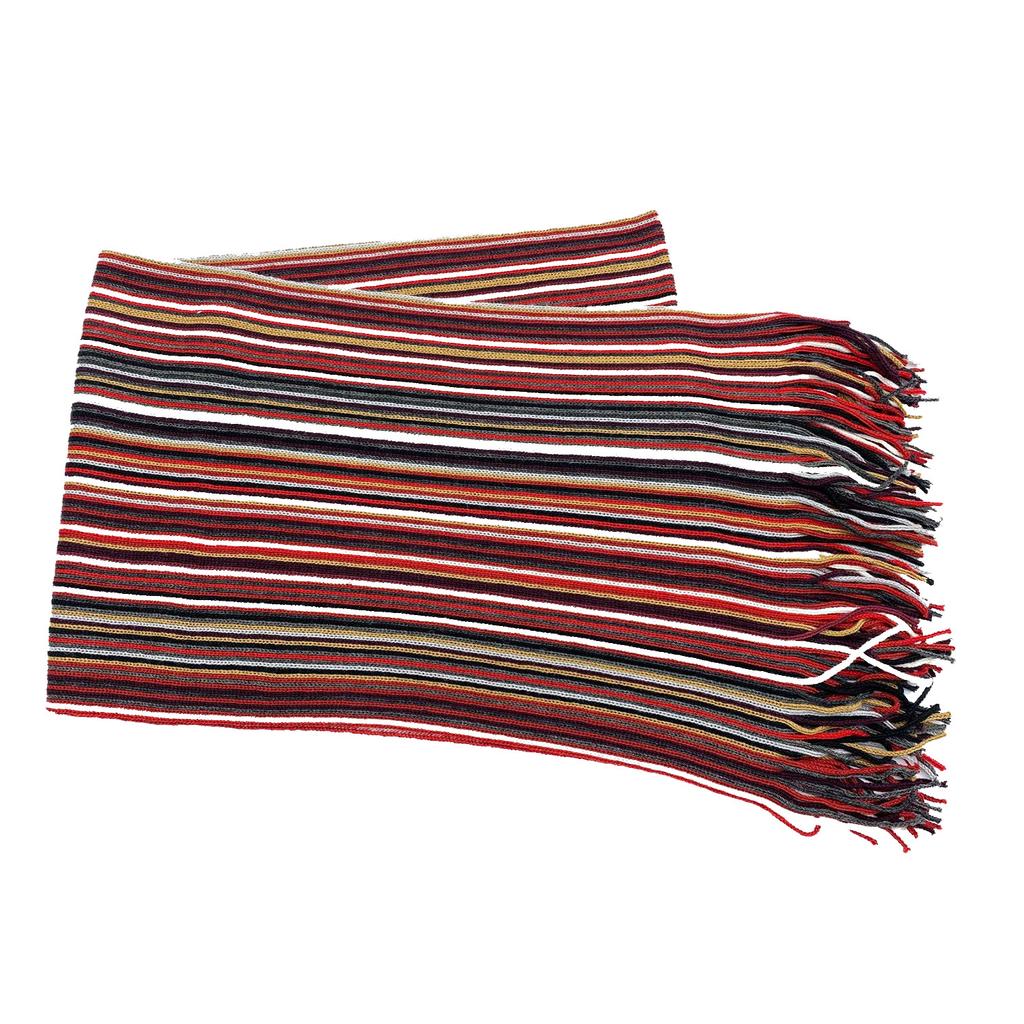 Autumn and winter warm fashion business woven scarf, color strip wool blended scarf