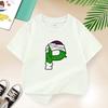 Dragon Ball Summer White Childrens Letter AW Printed Short Sleeve TShirt for Boys and Girls Cute Casual Tee Suitable As AGift
