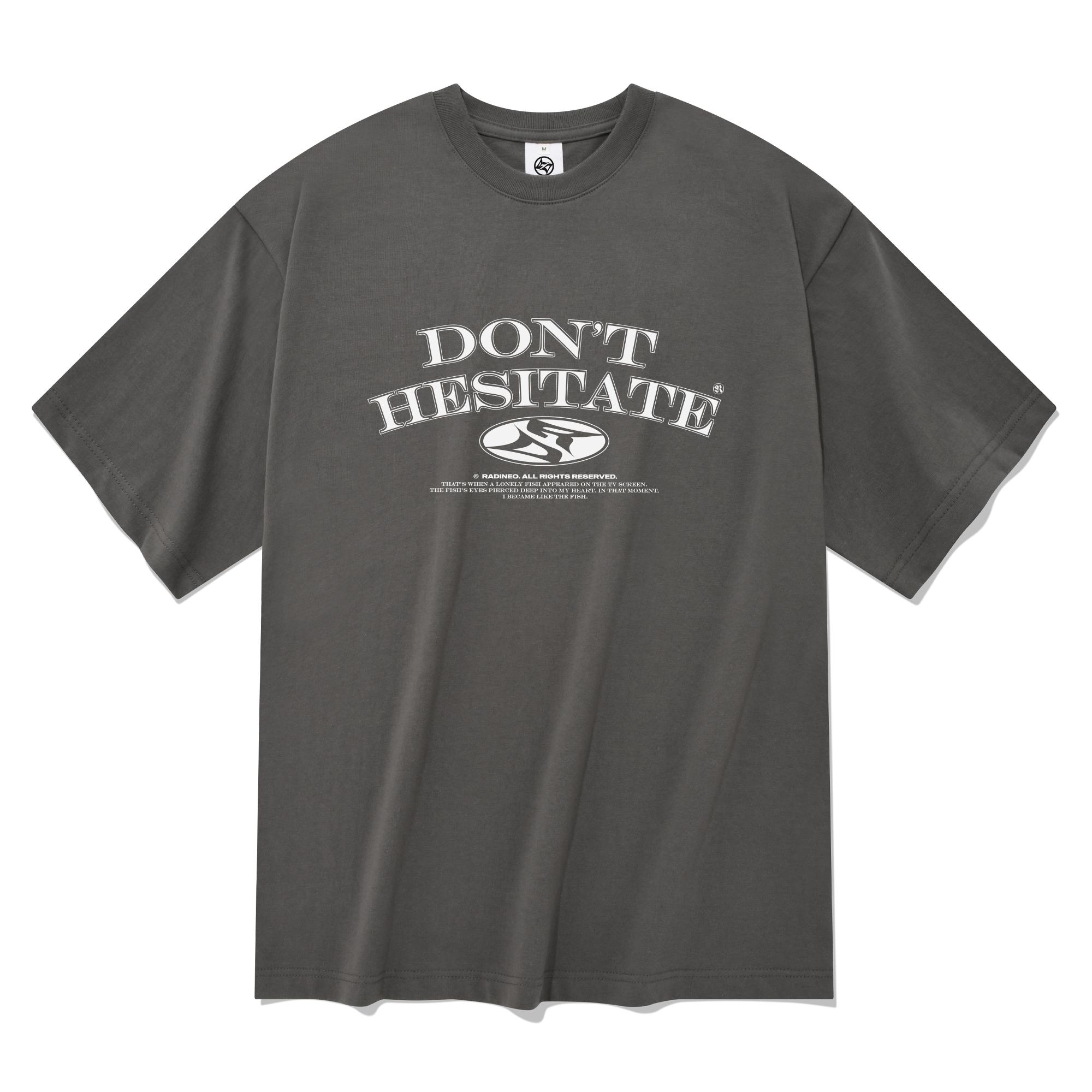 Radineo Slogan Short Sleeve T-Shirt Gray Gray (Gray)/L