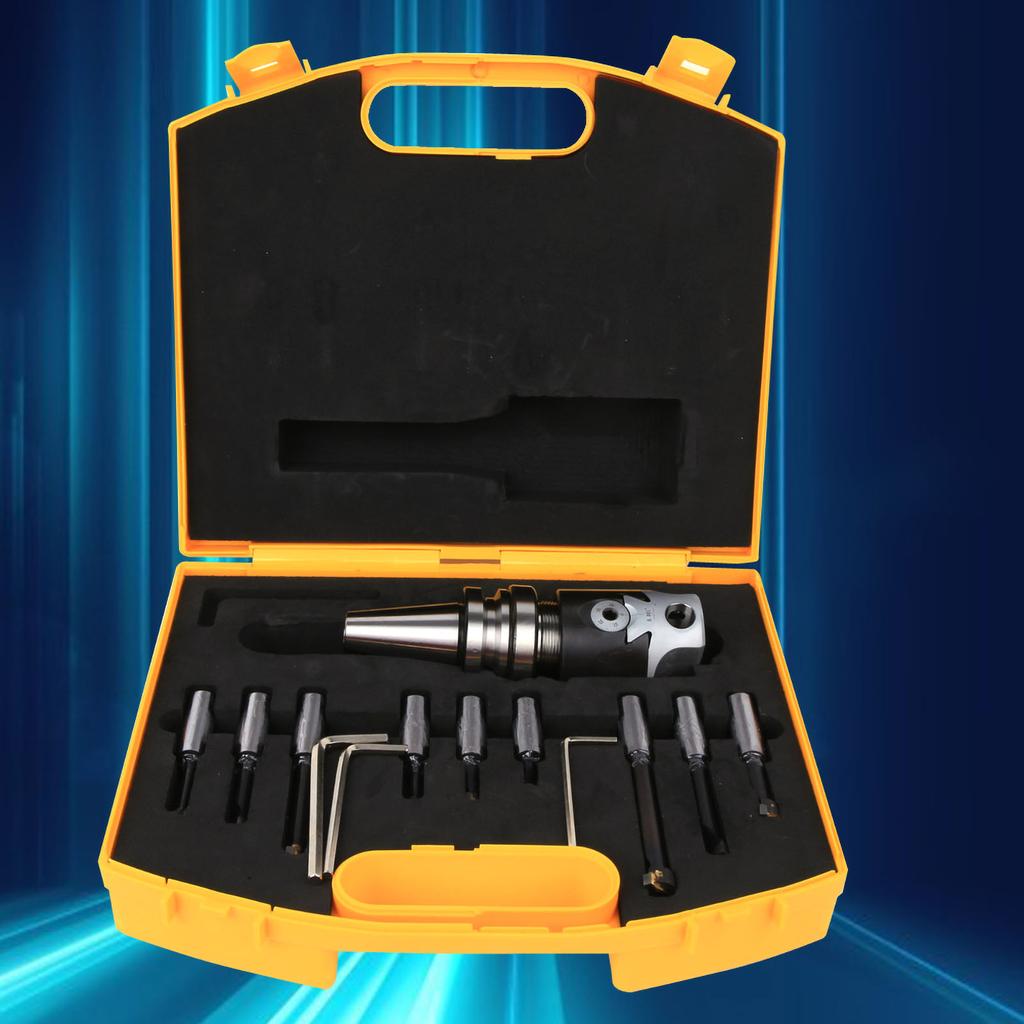 Bohrfräser-Set, 40 Kohlenstoffstahl, hochpräzise CNC-Fräswerkzeug-Kits BT30F1129PCS