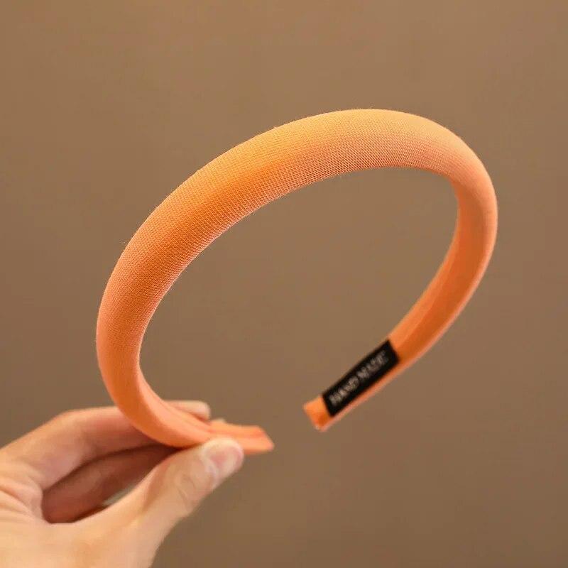 Diadema coreana de Color caramelo para niña, diadema sencilla de moda coreana para niña pequeña, accesorios para el cabello