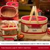 Chinese Style Bamboo Basket: 2025 New Year's Candy Gift Box