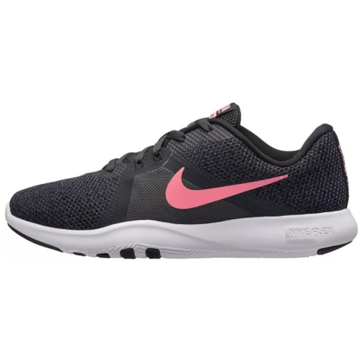 Nike Flex Trainer 8 Trendy Slip Resistant Abrasion Resistant Low Top Training Shoes Women's Black Gray 924339-006
