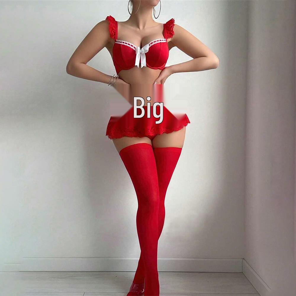 European & American Style Sexy Lace Mesh Lingerie - Pure Desire See-Through Suspender Nightgown for Women