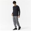 Mizuno Breath Thermo Training Long Sleeve and 32MAB543 Wear, T-Shirt, Moisture-Wicking Heat-Generating, Men's, Black,