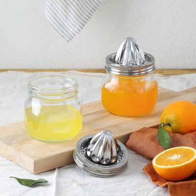 Yousheng Lemon Orange Juicer Ruční ždímač Ruční lis Víko odšťavňovače pro Wide Mouth Mason Jar Citrus Reamer