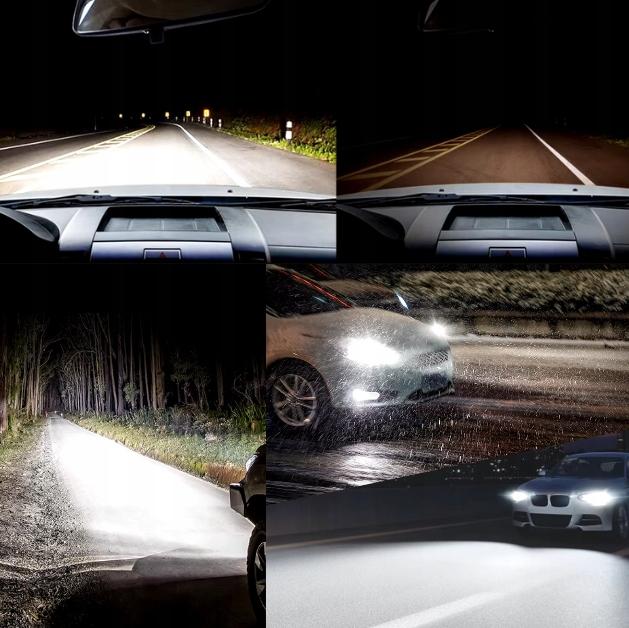 Żarówki H4 Led Canbus 1 Do 1 Bardzo Mocne Białe 12V 100W Homologacja +1000%