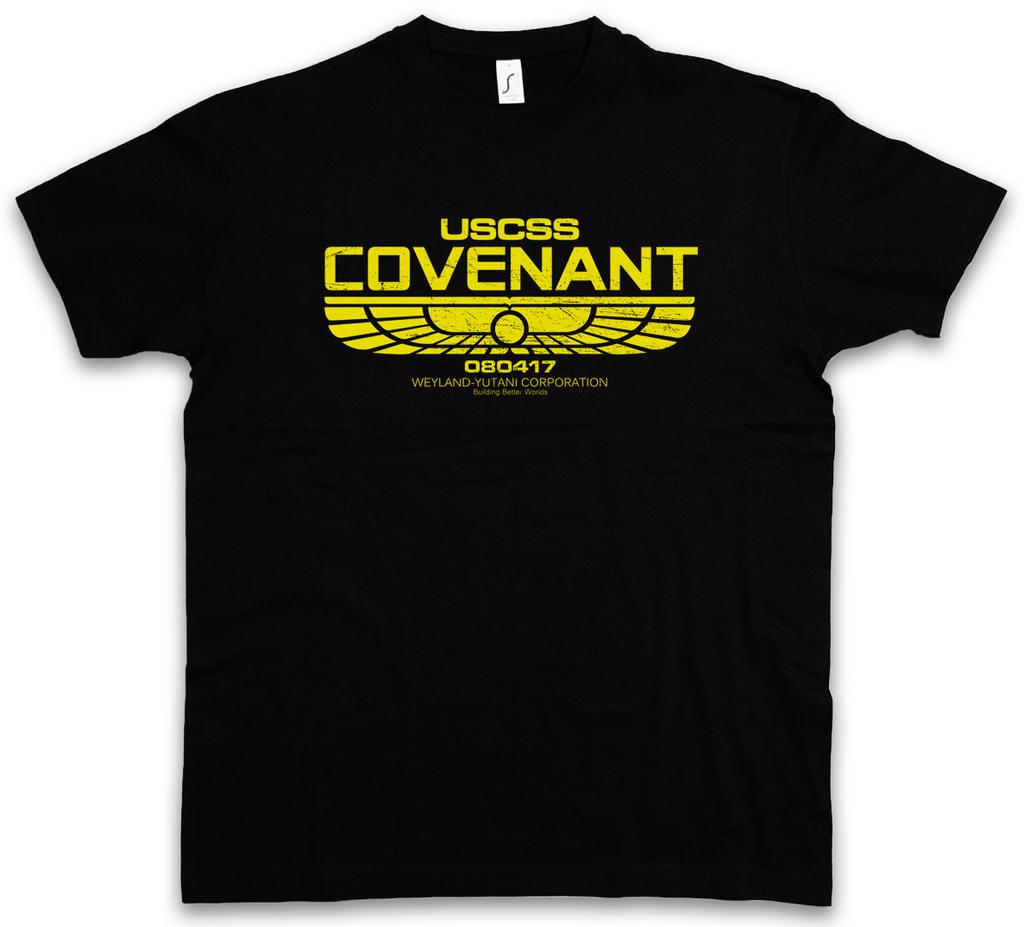 USCSS COVENANT T-SHIRT Prometheus USCSS Alien Yutani Logo Space Ship