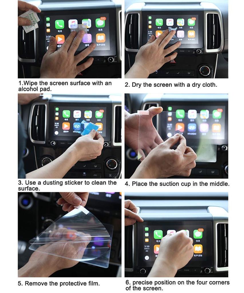 7 inch Universal Car Navigation Protective Glass Film HD Clear